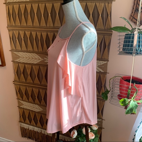 💙BNWT Very J Pretty in Pink Drapey Tank Top - Picture 5 of 11